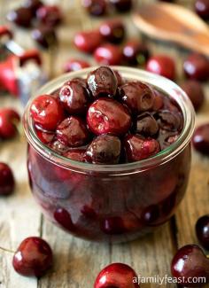 Fresh Cherry Sauce Recipe - via A Family Feast