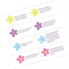 Dinner Conversation Starters for the easter table! Just hit print! www.skiptomylou.org