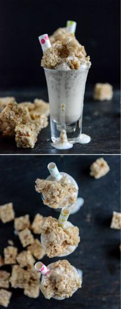 
                    
                        Spiked Rice Krispie Treat Shooters I howsweeteats.com
                    
                