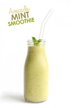 
                    
                        Avocado + Mint Smoothie | via Fit Foodie Finds
                    
                
