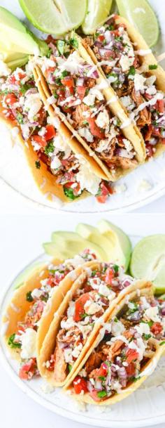 
                    
                        Easy Weeknight Chicken Tacos I howsweeteats.com
                    
                