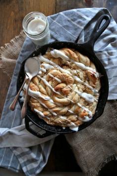 Lemon Coconut Swirl Skillet Danish