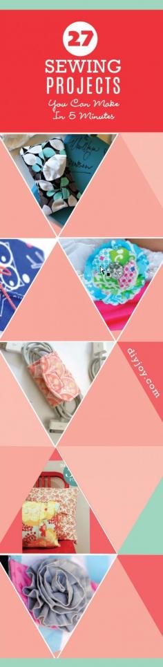 
                    
                        Quick Sewing Projects - Easy Sewing Projects Ideas diyjoy.com/...
                    
                