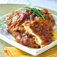 Double Crunch Orange Chicken - a sweet and tangy citrus version of our incredibly popular Double Crunch Honey Garlic Chicken. Juicy, crispy, delicious chicken breast that's big on zesty flavor.  Needs GF or homegrown flour