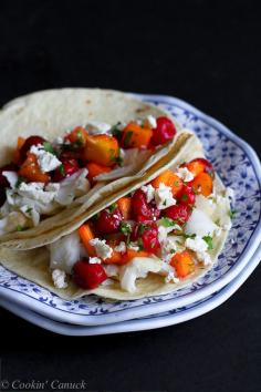 
                    
                        Fish Tacos with Tart Cherry and Mango Salsa...232 calories and 3 Weight Watchers PP | cookincanuck.com #recipe #healthy
                    
                
