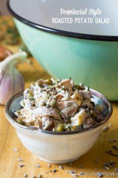 Zesty Provincial Style Red Potato Salad Recipe on ASpicyPerspective.com