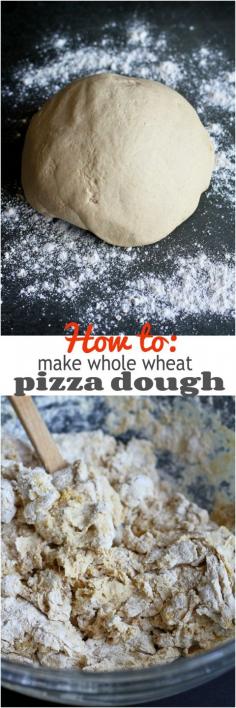 
                    
                        How to: Make Whole Wheat Pizza Dough…Perfect for homemade pizza night! | cookincanuck.com #recipe
                    
                