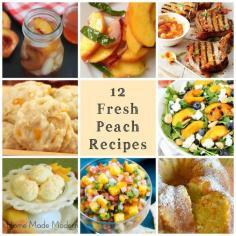 fresh peach recipe roundup