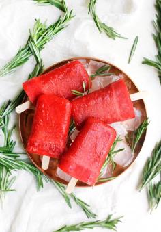 
                    
                        Rosemary Scented Strawberry and Red Grapefruit Popsicles
                    
                