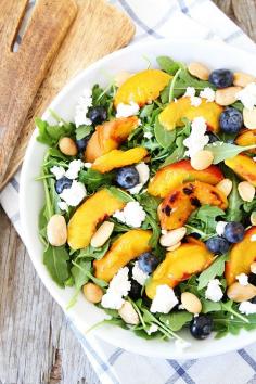 grilled peach salad.