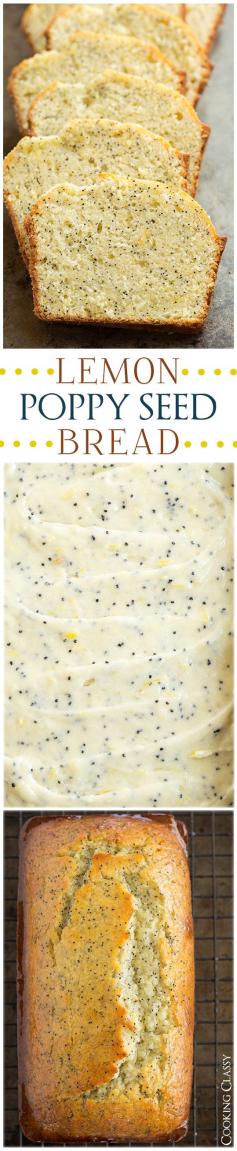 Lemon seed poppy bread