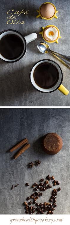 A recipe for Mexican Cafe de Olla made with cloves, cinnamon, anis and piloncillo which gives the coffee a special sweet taste that is beyond comparison.*I don't know why an egg is shown in the picture.