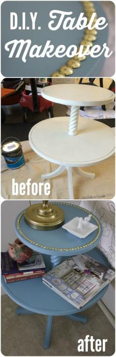 side table makeover