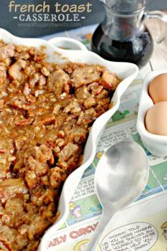 Overnight French Toast Casserole - Shugary Sweets