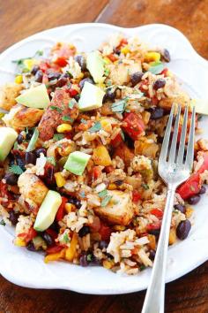 Use Mahatma White Rice to create this Southwestern Fiesta Chicken recipe. This dish boasts many flavors of lime, cilantro, and pure deliciousness.