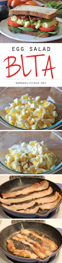 Egg Salad BLT Sandwich I got this recipe at http://cheap-cuisine.com/posts/Pressed-Mozzarella-and-Tomato-Sandwich-Recipe-29560