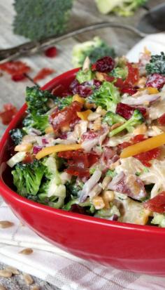 Broccoli Cranberry Pasta Salad