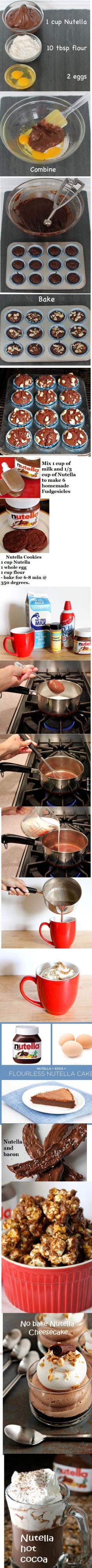 Delicious and easy food with Nutella