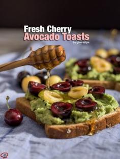 
                    
                        Fresh Cherry Avocado Toasts
                    
                