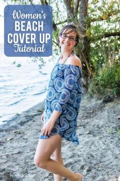 
                    
                        a simple Women's Beach Cover Up Tutorial...free PDF pattern pieces included! | via Make It and Love It
                    
                