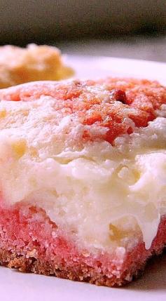 White Chocolate Strawberry  Bars