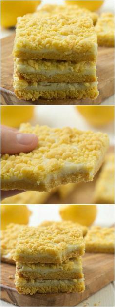 Lemon cream cheese bars: Moist lemon bars with cake mix are the perfect easy lemon bars. Add these cream cheese bars with cake mix as sweet end to a wonderful meal.