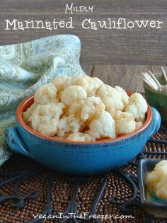 Mildly Marinated Cauliflower | gluten free, vegan #glutenfree #vegan