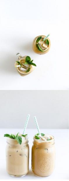 
                    
                        Fresh Mint Iced Coffee I howsweeteats.com
                    
                