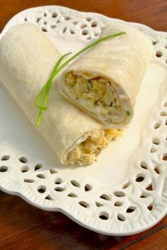 lunch #wrap met #roerei en creme fraiche #ei #togo