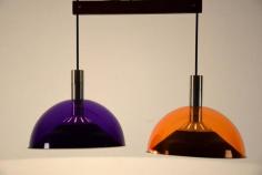 
                    
                        1960s Two-Pendant Ceiling Lamp | From a unique collection of antique and modern chandeliers and pendants  at www.1stdibs.com/...
                    
                