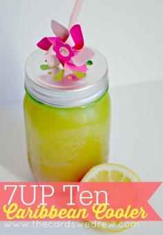 7UP Ten Caribbean Cooler Recipe - add rum!!