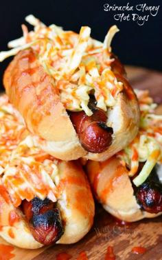 
                    
                        Sriracha Honey Hot Dogs | from willcookforsmiles... #grilling #sriracha
                    
                