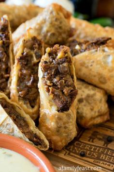 Cheesesteak Egg Rolls!!   #recipes #beef #yummy #eggrolls #love #food #appetizers