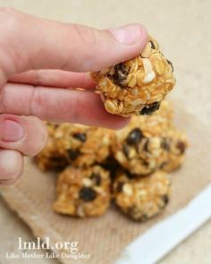 No bake granola bites