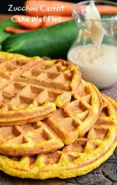 
                    
                        Zucchini Carrot Cake Waffles | from willcookforsmiles...
                    
                