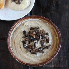 Mushroom Hummus a twist on a great appetizer. With a hearty mushroom flavor and a hint of lemon you will love this.
