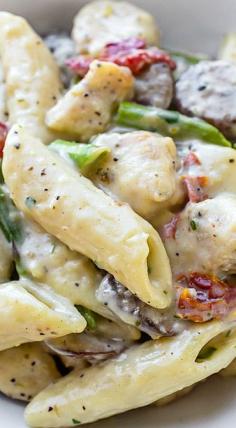 Skillet Dijon Chicken Penne | thecozyapron.com