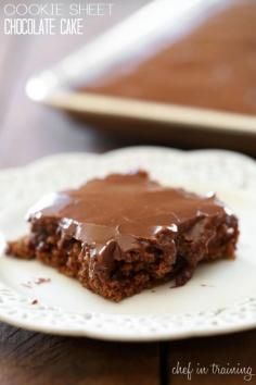 cookie sheet chocolate sheet cake