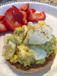 Avocado and hard boiled egg recipe