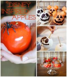 disney inspired apples, so fun and cute! #disney #apples #recipe #orsoshesays