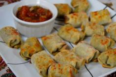 Baked Black Bean, Avocado, and Shrimp Egg Rolls