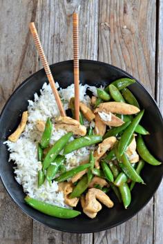10 minute lemon stir fry chicken.