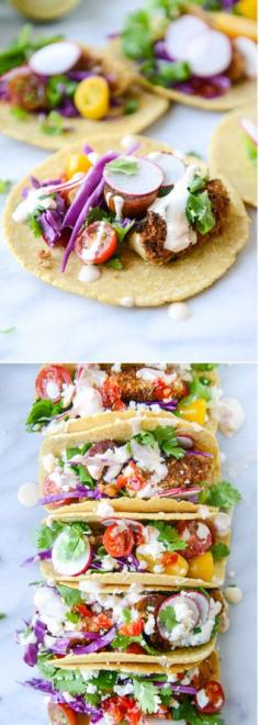 
                    
                        Crispy Zucchini Veggie Tacos I howsweeteats.com
                    
                
