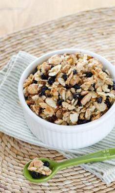 This blueberry pecan paleo granola recipe is super-fast. And it's gluten-free and grain-free. Try it for breakfast or a grab-and-go snack any time.