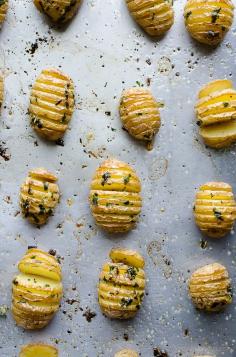 Garlic and Herb Baby roasted potatoes  on TasteLoveAndNourish.com