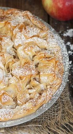 FRILLY PHYLLO APPLE TART