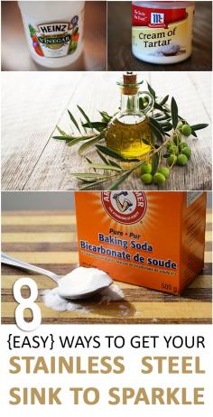 8 {Easy} Ways to Get Your Stainless Steel Sink to Sparkle