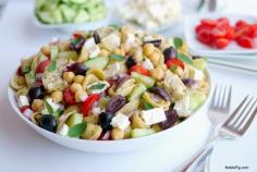 Greek Pasta Salad bursting with flavor