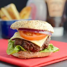 This homemade beef burger recipe is so quick and simple to make, with just two ingredients. You won't want to buy ready-made ever again!