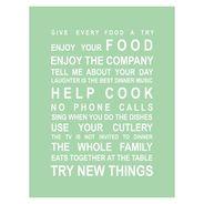 Make time for family with the uplifting looks of the Kitchen Rules Bus Roll Print from Almond Tree Designs in your home.